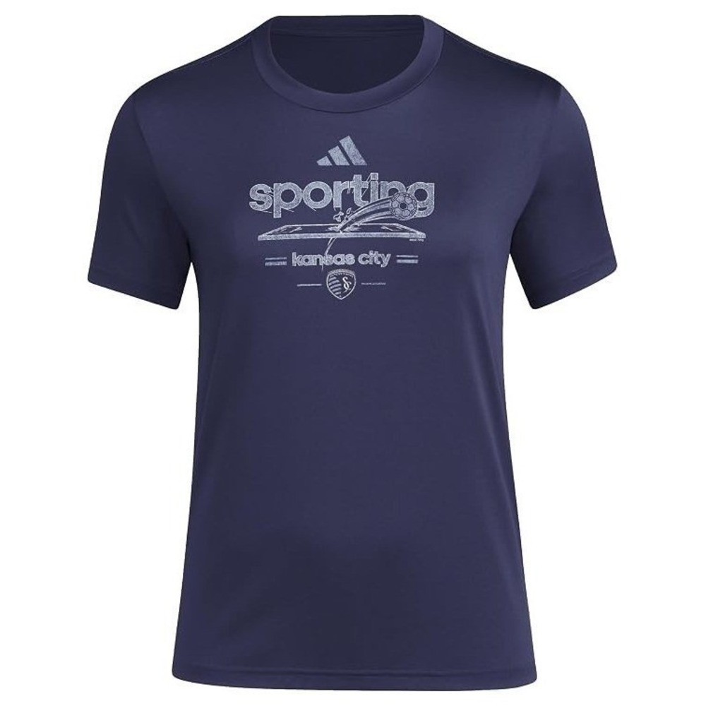 Adidas Sporting Kansas City MLS Soccer World Womens Short-Sleeve Graphic T-Shirt
